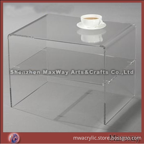 Elegant 2 tier acrylic coffee table